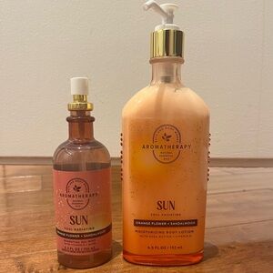 Brand New AROMATHERAPY SUN Body Lotion and Mist Bath & Body Works